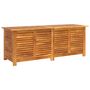 Voir la diapositive 2 : VIDAXL Boîte de rangement de jardin persiennes 150x50x56cm bois acacia