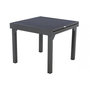 Voir la diapositive 3 : HESPERIDE Table extensible carrée alu Piazza 4/8 places Graphite - Hespéride