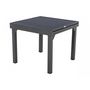 Voir la diapositive 3 : HESPERIDE Table extensible carrée alu Piazza 4/8 places Graphite - Hespéride