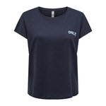 Only T Shirt  Femme Only Paub. Coloris disponibles : Bleu