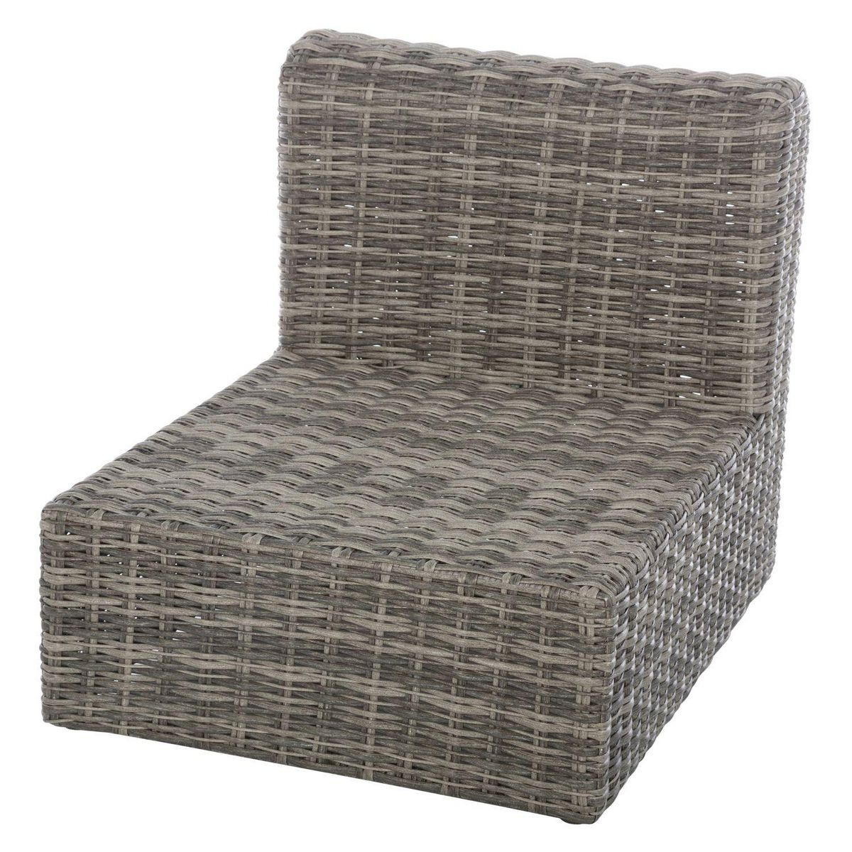 HESPERIDE Fauteuil chauffeuse de jardin en résine tressée Moorea