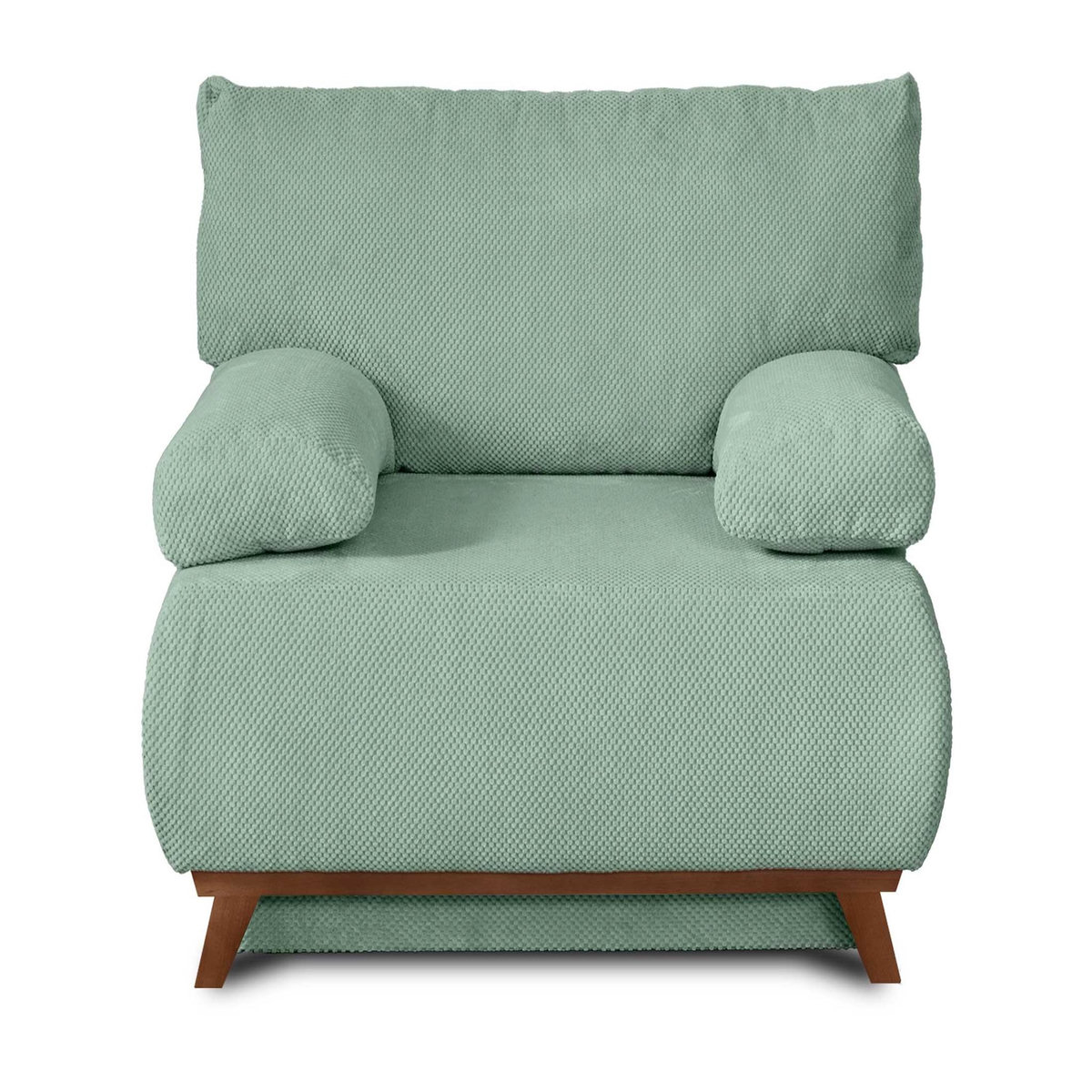 BEST MOBILIER Cristal - fauteuil - convertible avec coffre - en velours texturé