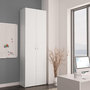 Voir la diapositive 3 : VIDAXL Armoire de bureau Blanc 60 x 32 x 190 cm Bois d'ingenierie