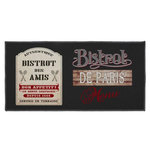 Paris Prix Tapis Rectangle  Bistrot Des Amis  57x120cm Noir