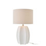 Voir la diapositive 3 : Paris Prix Lampe à Poser en Céramique  Latasha  70cm Blanc