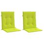 Voir la diapositive 3 : VIDAXL Coussins de chaise de jardin a dossier bas lot de 2 vert vif
