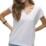 Vero Moda T Shirt  Femme Vero Moda Dubarry. Coloris disponibles : Blanc
