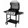 Voir la diapositive 1 : SOMAGIC Barbecue gaz sur pied 3 feux 10.500w noir - 335541
