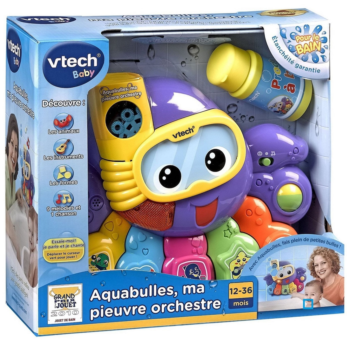 VTECH Aquabulle ma pieuvre orchestre - Jouet de bain
