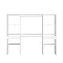 Voir la diapositive 2 : EKIPA Dressing Blanc - L 220 x P 40 x H 180 cm - ARTIC