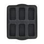 Voir la diapositive 2 : Moule 6 financiers en silicone et fibre de verre