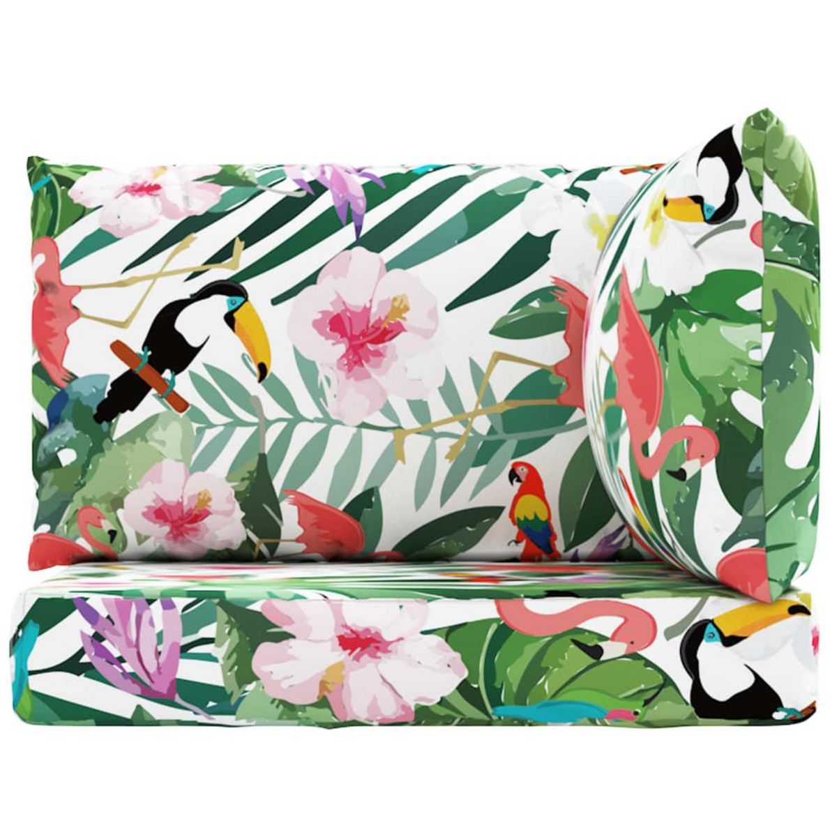 VIDAXL Coussins de palette lot de 3 multicolore tissu Oxford