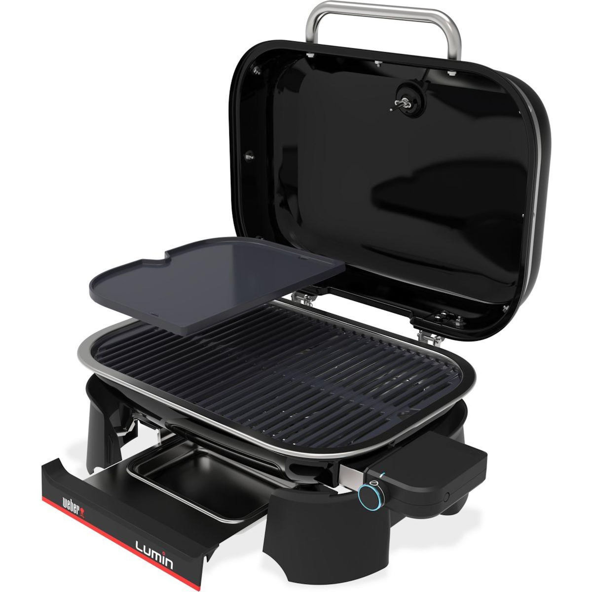 Weber Barbecue électrique Electrique Lumin + plancha black