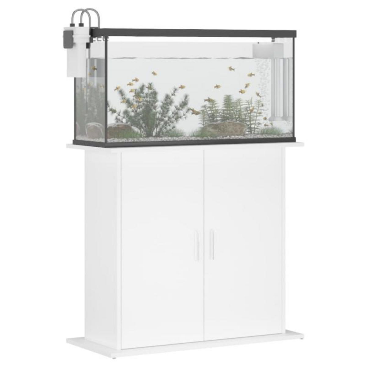 VIDAXL Support pour aquarium blanc 81x36x73 cm bois d ingénierie