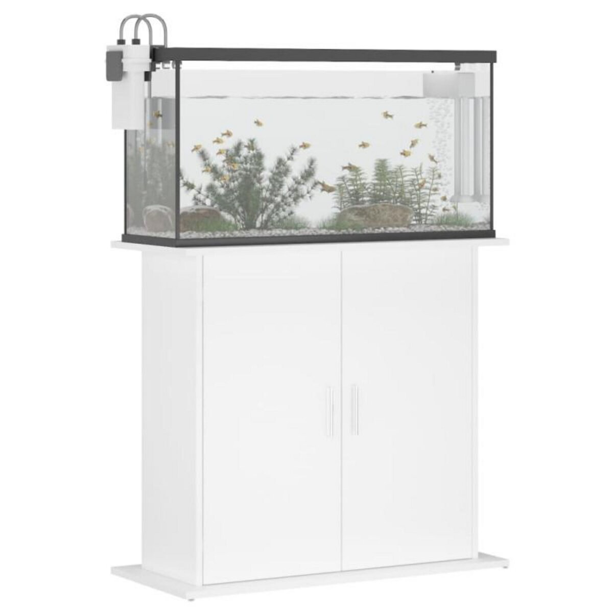 VIDAXL Support pour aquarium blanc 81x36x73 cm bois d ingénierie