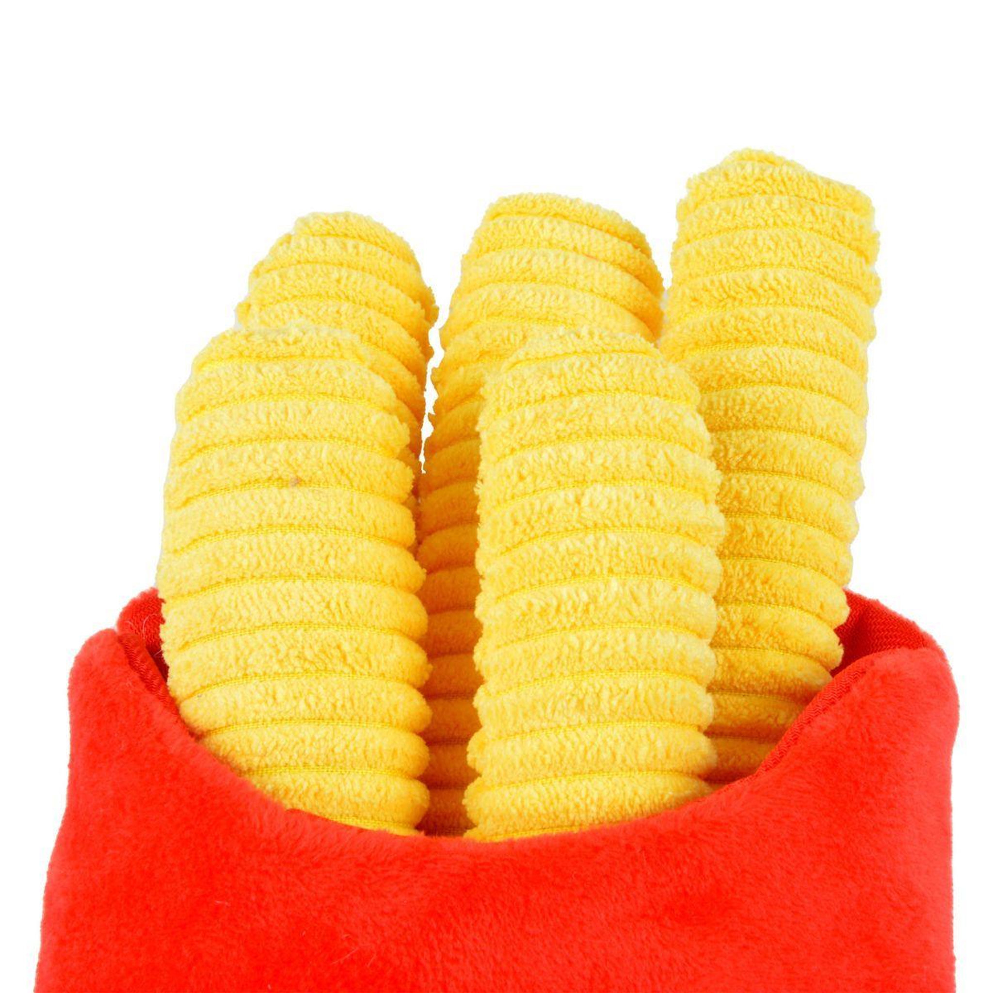 Voir la diapositive 2 : LOVE STORY Jouet peluche de fouille  frites  19cm rouge & jaune