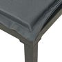 Voir la diapositive 5 : VIDAXL Repose-pied de jardin avec coussin noir et gris resine tressee