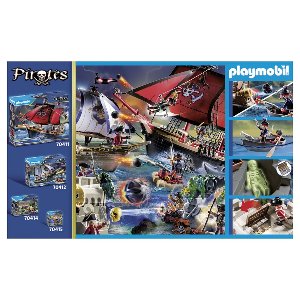 PLAYMOBIL 70413 - Pirates - Bastion des soldats