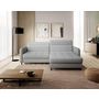 Voir la diapositive 5 : BEST MOBILIER Sagada - canapé d'angle droit 4 places - convertible avec coffre et têtières - en tissu bouclette