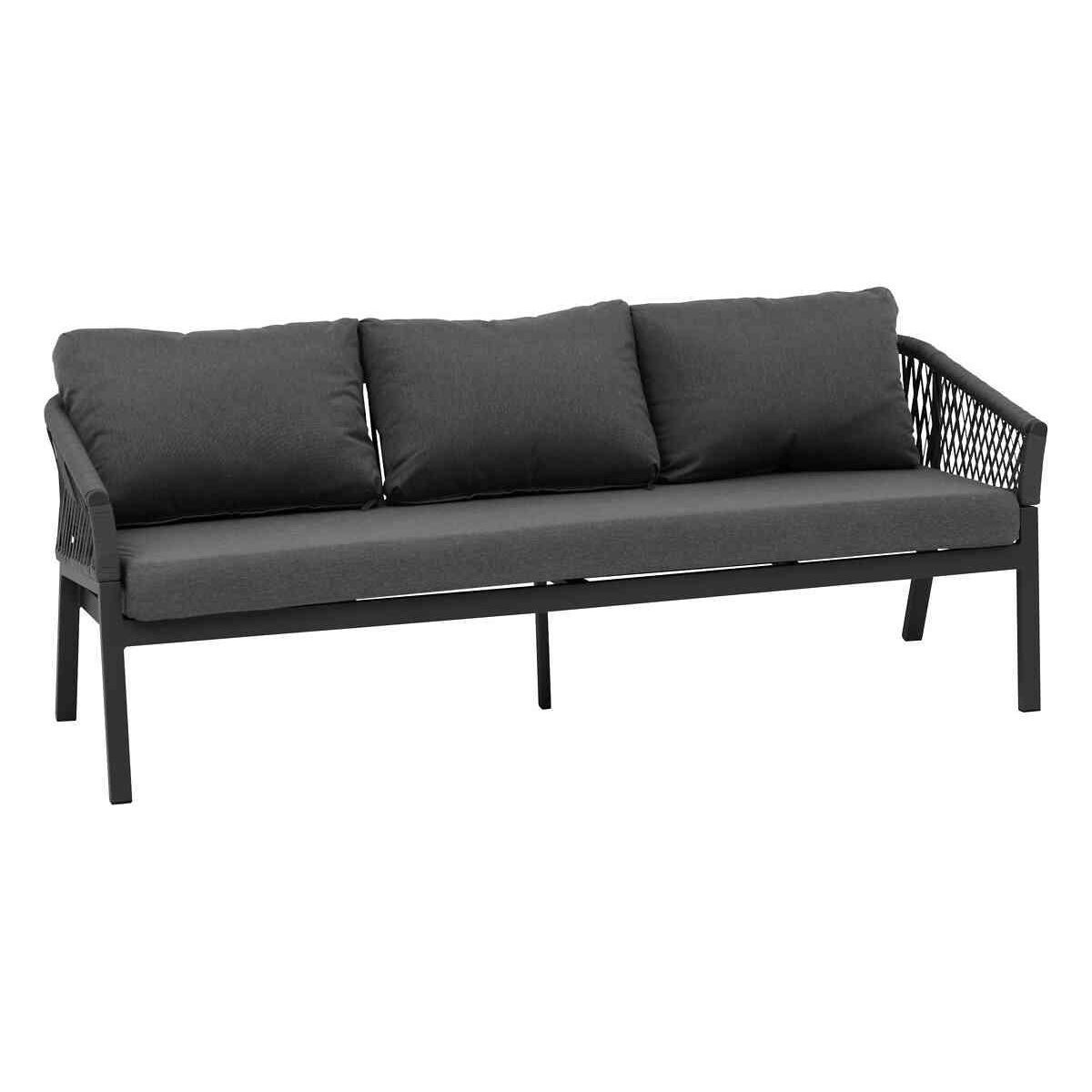 HESPERIDE Salon de jardin en alu Oriengo Graphite - 5 places - Hespéride