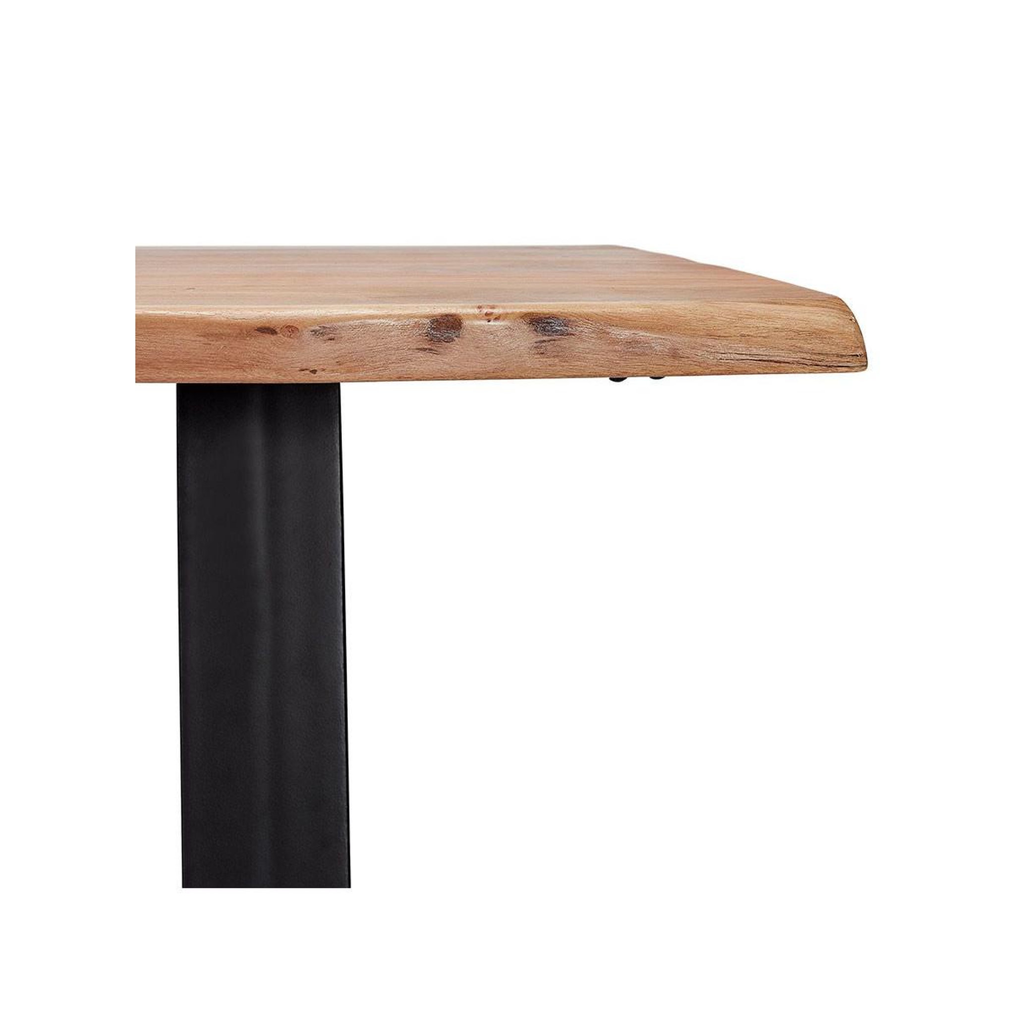 Voir la diapositive 5 : Paris Prix Table de repas  azimato  160cm naturel & noir