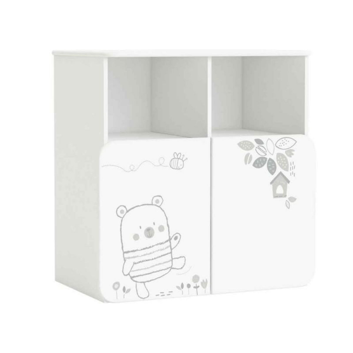 Paris Prix Commode Plan à Langer  Pitt  110cm Blanc & Gris