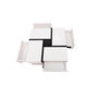 Voir la diapositive 6 : MERAX Table Basse Avec 4 Tiroirs 78 X 78 X 36cm En Blanc