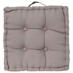 ATMOSPHERA Coussin de sol - 40 x 40 cm Gris