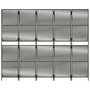 Voir la diapositive 5 : VIDAXL Cloison de separation 5 panneaux gris resine tressee