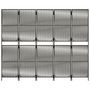 Voir la diapositive 5 : VIDAXL Cloison de separation 5 panneaux gris resine tressee