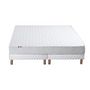 Voir la diapositive 4 : Ensemble Matelas Mousse Accueil Latex 3 Zones + Sommier 2x80x200 cm Blanc TOULON