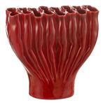 Paris Prix Vase Déco Multi Tubes  Étroit  35cm Rouge