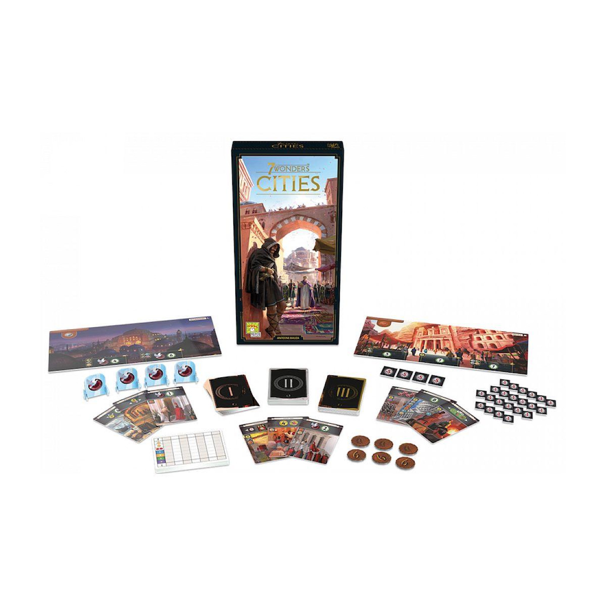 Voir la diapositive 2 : Asmodee 7 wonders extension cities nouvelle edition