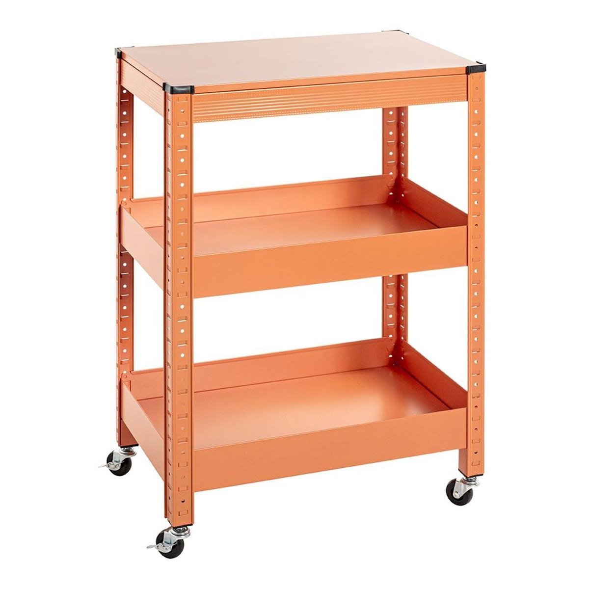 Paris Prix Desserte de Cuisine 3 Niveaux  Coppa  75cm Orange