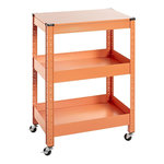 Paris Prix Desserte de Cuisine 3 Niveaux  Coppa  75cm Orange