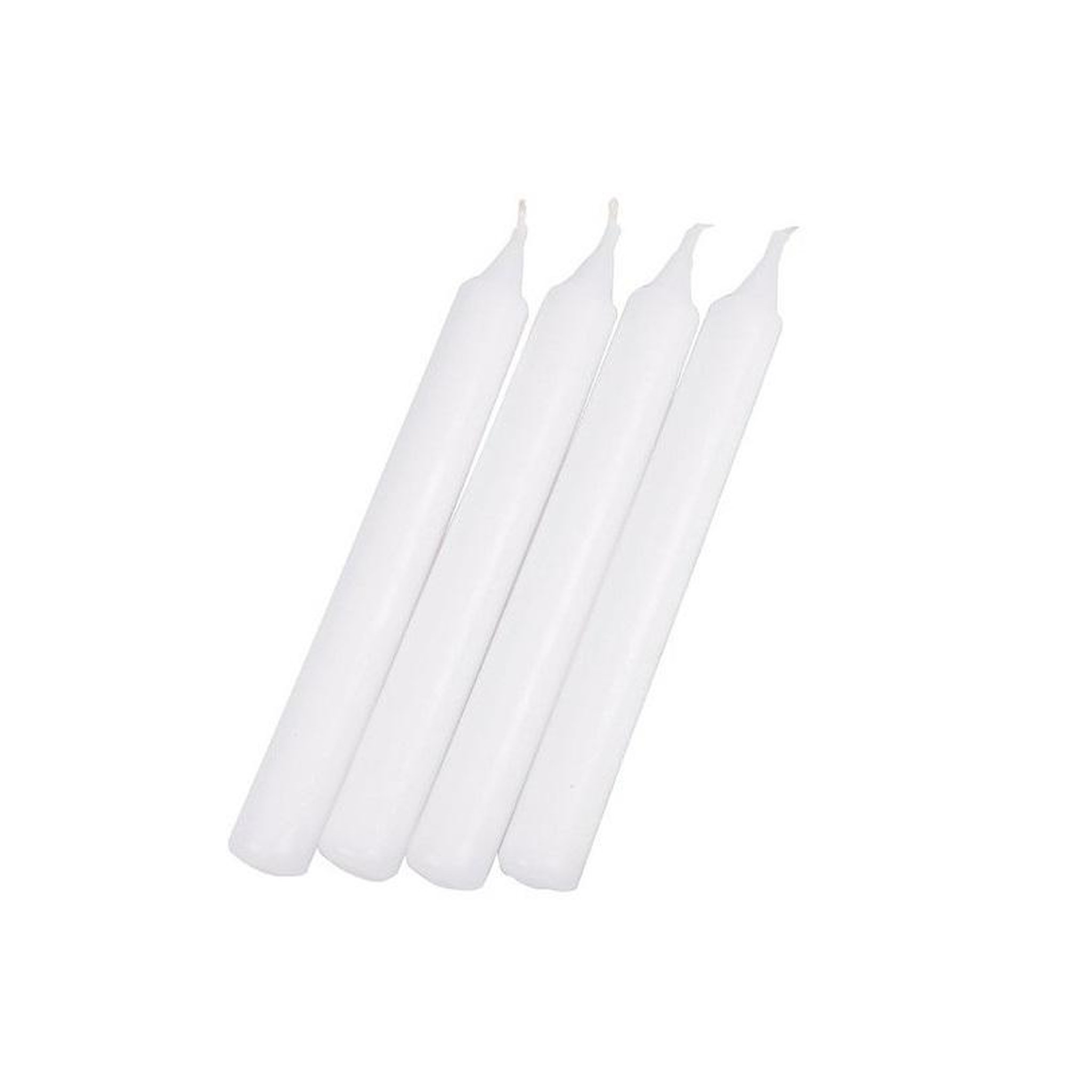 Eden Lot de 4 bougies chandelier blanc