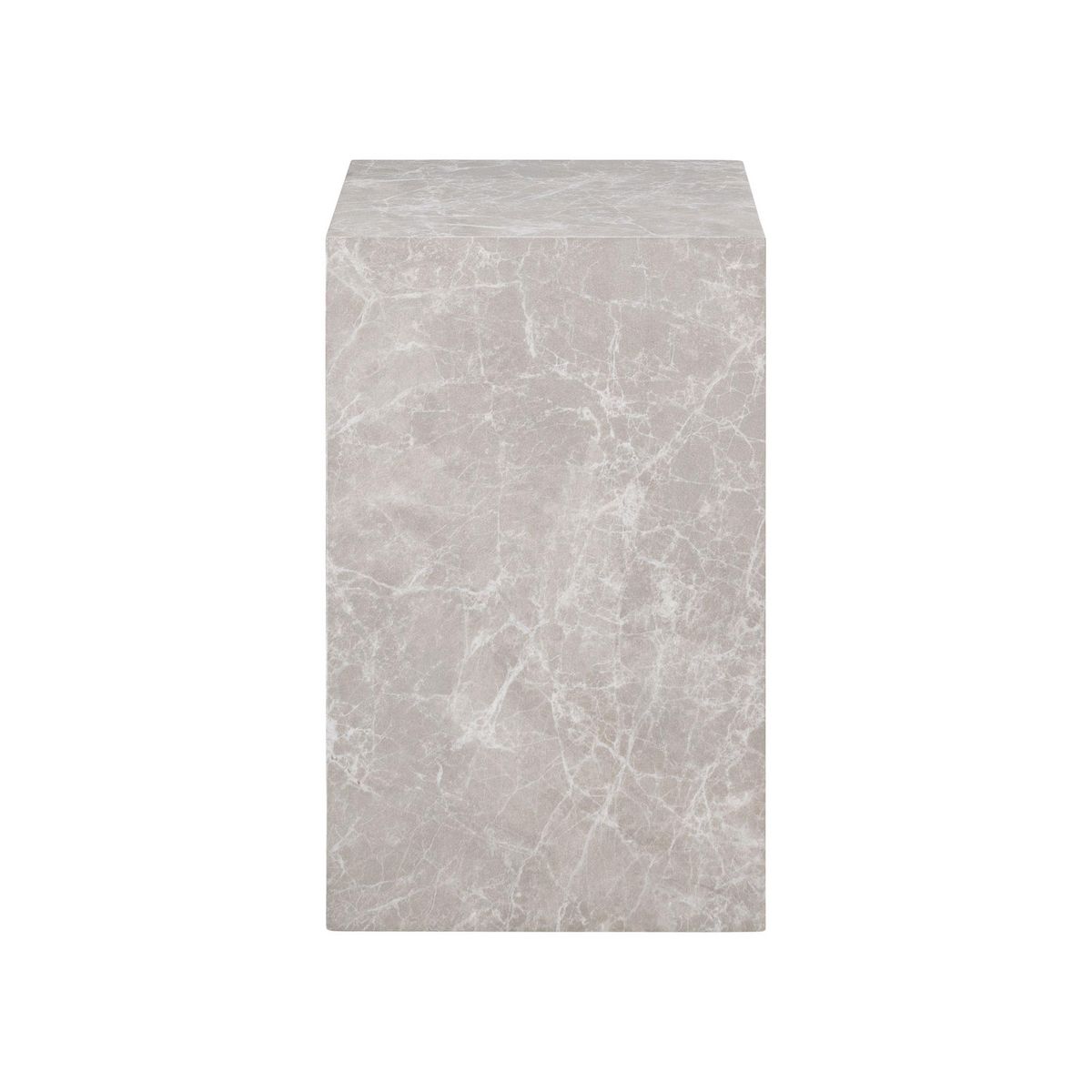 LISA DESIGN Pula - bout de canapé haut - effet marbre - 30 cm