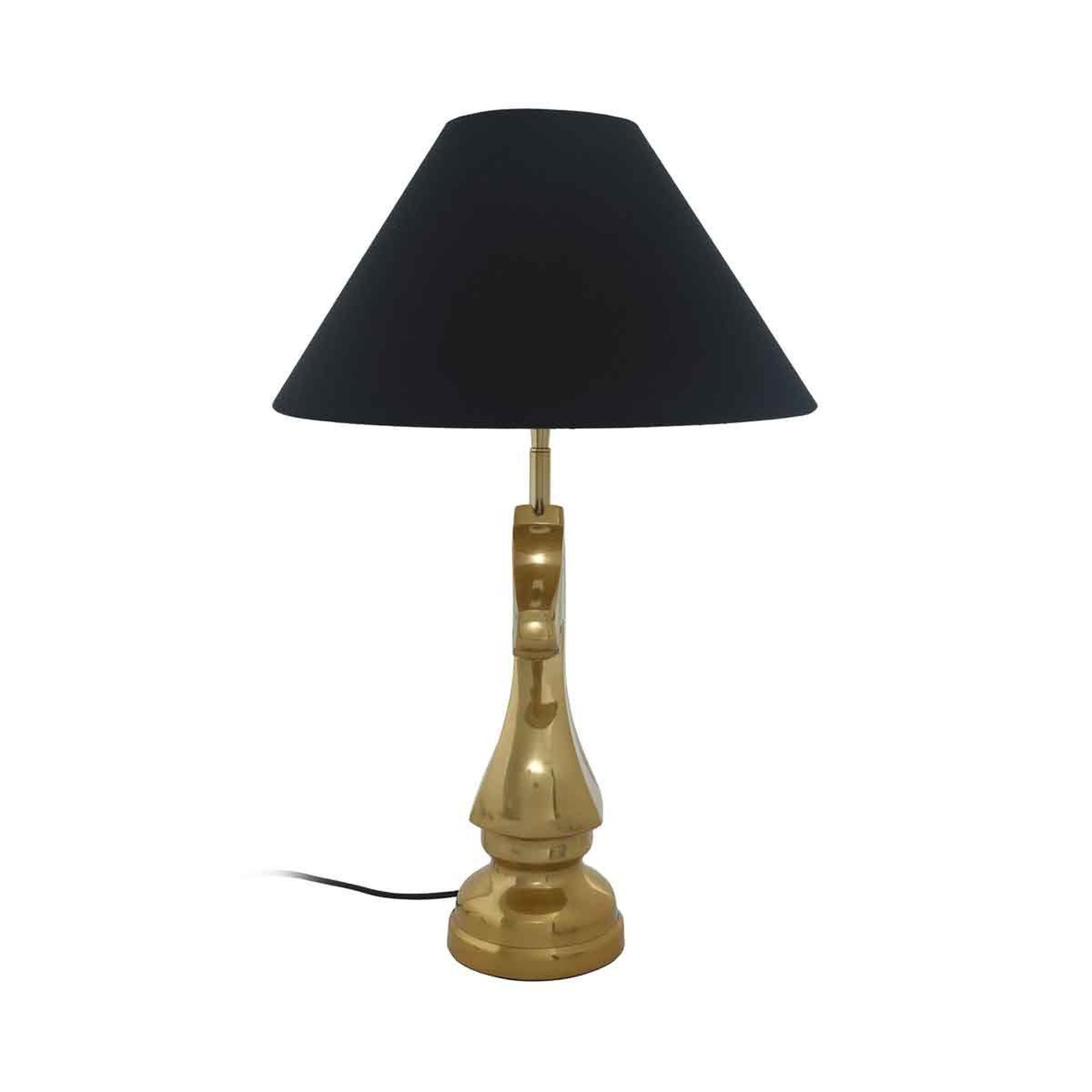 Voir la diapositive 4 : Paris Prix Lampe à Poser Vintage  Shah  62cm Noir & Or