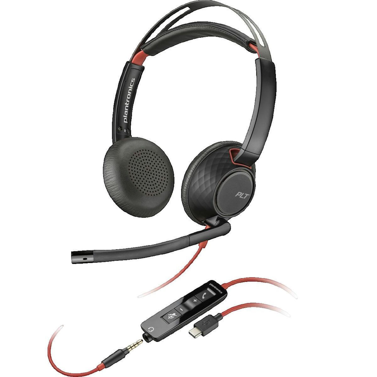HP Casque HP Poly Blackwire 5220 avec USB-C et Jack 3,5 mm