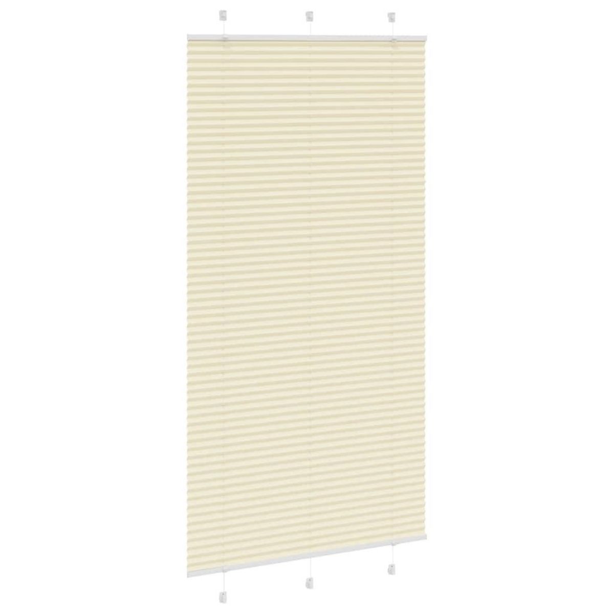 VIDAXL Store plisse creme 105x200cm largeur du tissu 104,4cm polyester