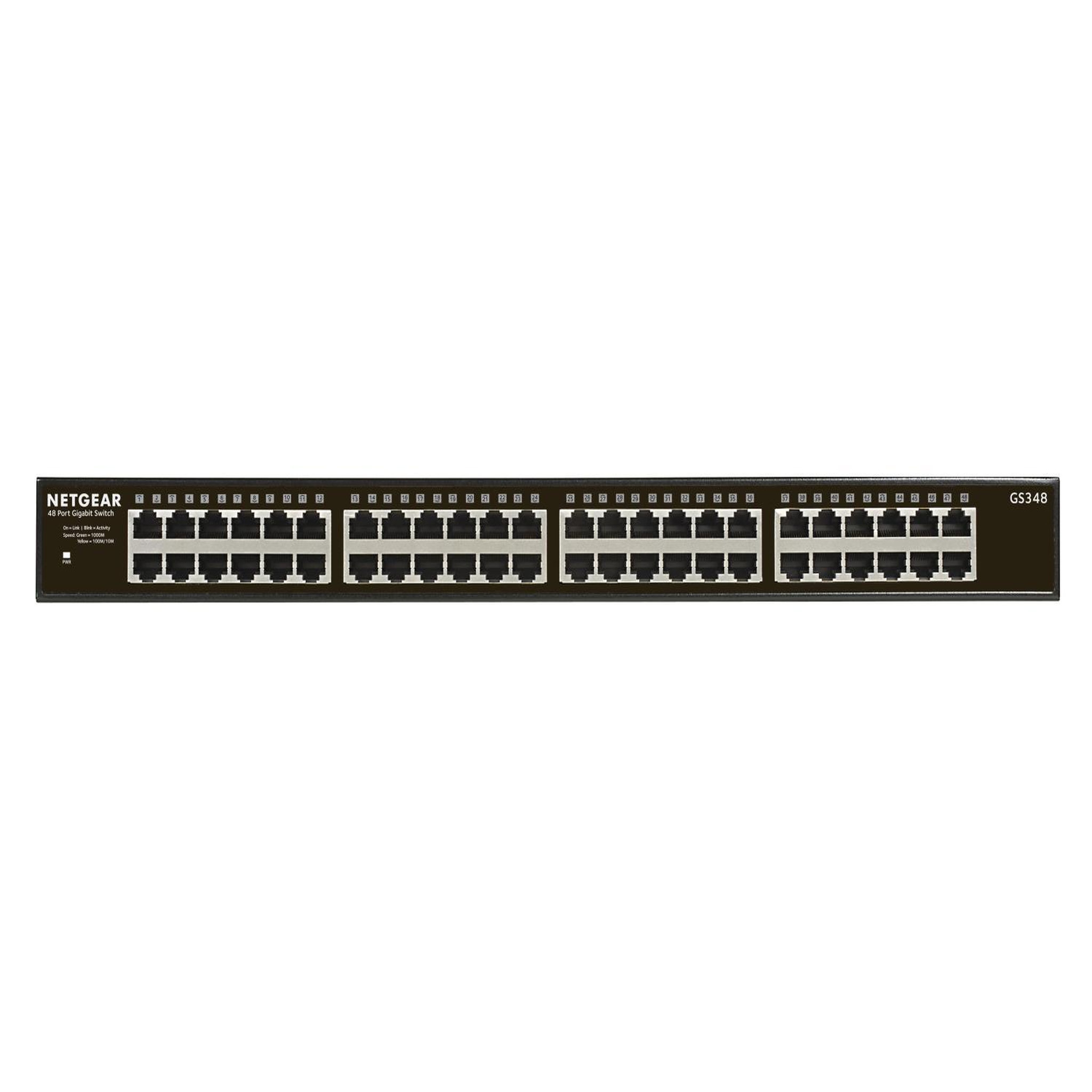 Voir la diapositive 2 : Netgear Commutateur NETGEAR SOHO GS348 non géré 48 ports Gigabit Ethernet