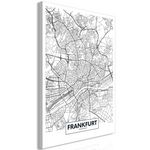 Paris Prix Tableau Imprimé  Map of Frankfurt. Coloris disponibles : Multicolore