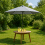 Voir la diapositive 2 : CONCEPT USINE Parasol droit rectangulaire 3 x 2 m gris SPEZIA