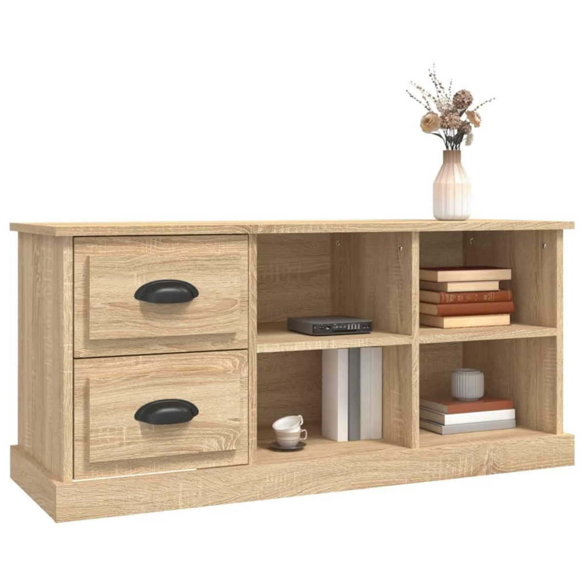 VIDAXL Meuble TV chene sonoma 102x35,5x47,5 cm bois d'ingenierie