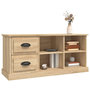 Voir la diapositive 4 : VIDAXL Meuble TV chene sonoma 102x35,5x47,5 cm bois d'ingenierie