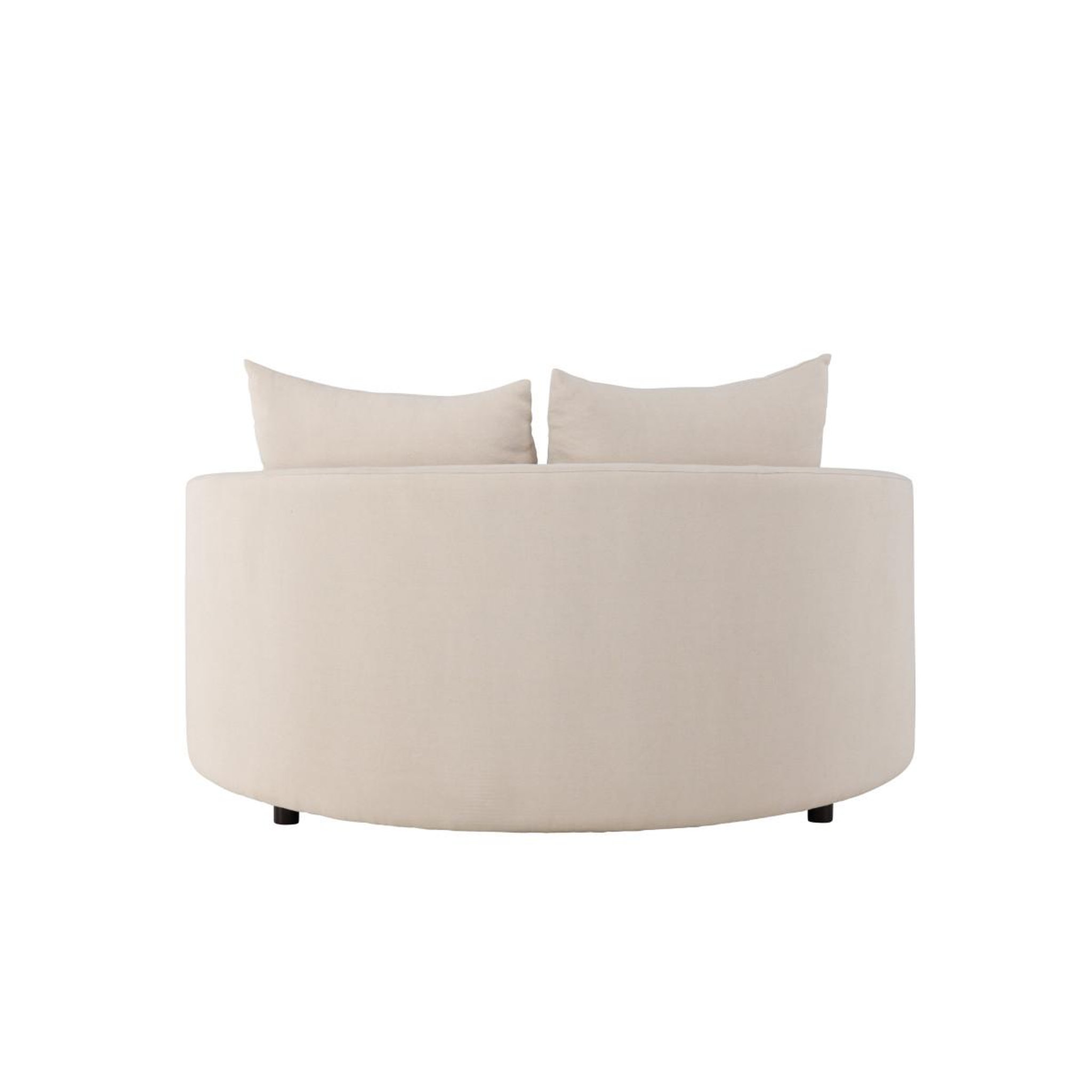 Voir la diapositive 6 : Paris Prix Canapé Rond 2 Places  Kelso  150cm Beige