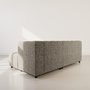 Voir la diapositive 5 : LISA DESIGN Curtis - canapé d'angle droit 4 places avec accoudoir en tissu texturé