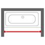 Voir la diapositive 2 : SEALSKIN Sealskin Tringle de rideau de douche telescopique 185 cm Gris mat