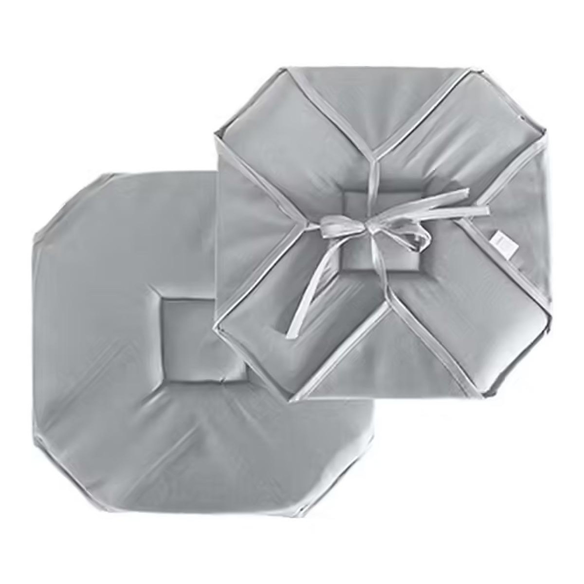 ENJOY HOME Galette de chaise uni  basic  40x40cm gris clair