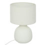 Voir la diapositive 1 : ATMOSPHERA Lampe à Poser Bouclette  Lali  43cm Blanc
